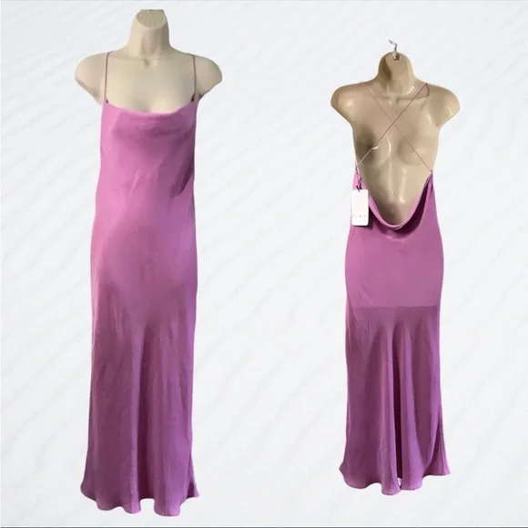 NWT Zara MIDI Satin effect slip dress Size XS - Picture 7 of 9